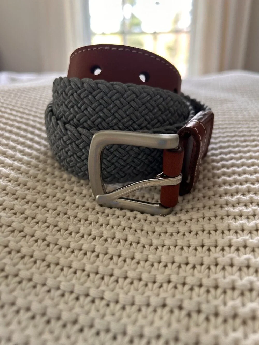 Vineyard Vines | Gray Bungee Belt | Size 34 Boys